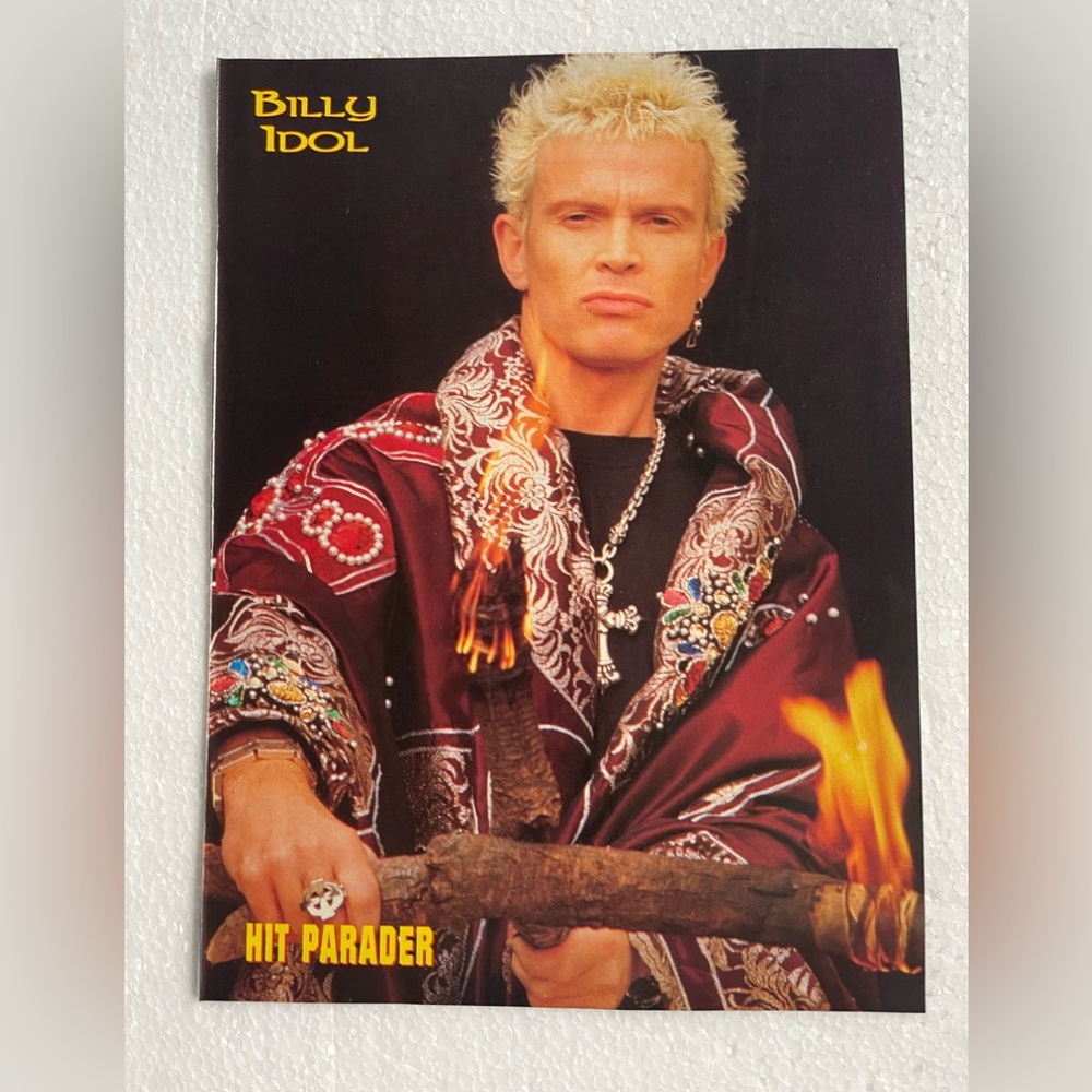 Billy Idol Hit Parader Pinup